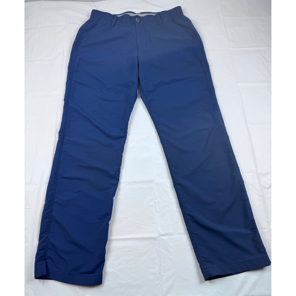 Under Armour Men's Loose Fit Golf Pants Navy Blue 34x32 Stretch Athletic Casual